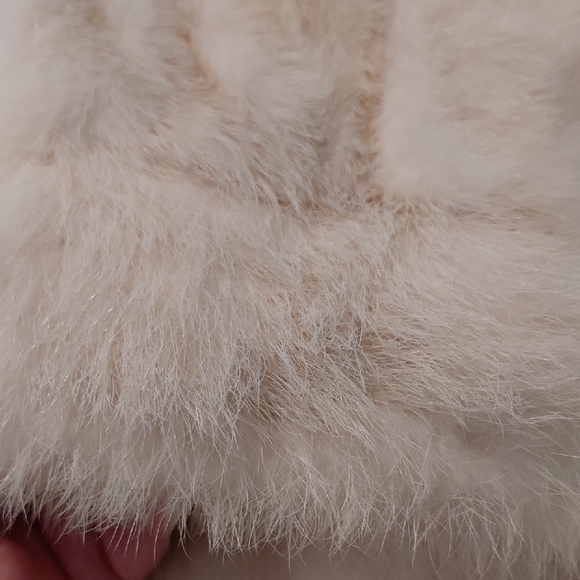 Cream,white Mink Coat. Floral Embroidered Lining . Vintage Gorgeous - Picture 7 of 16